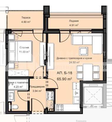 Satış - Apartman olarak Ostromila,  Plovdiv