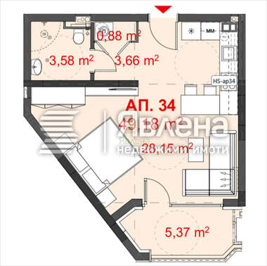 Verkauf - Wohnung in Kraymorie,  Burgas