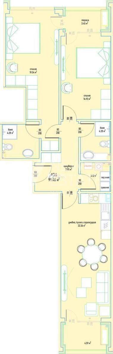 For sale - Apartment in Malinova Dolina,  Sofia