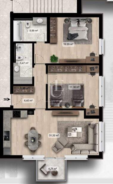 For sale - Apartment in Poligona,  Sofia