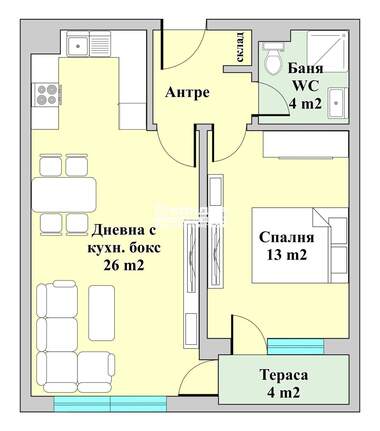 Vânzare - Apartament în Hristo Smirnenski,  Plovdiv