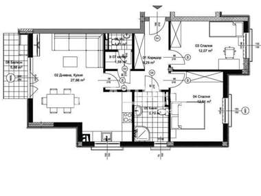 For sale - Apartment in Vazrajdane 3,  Varna