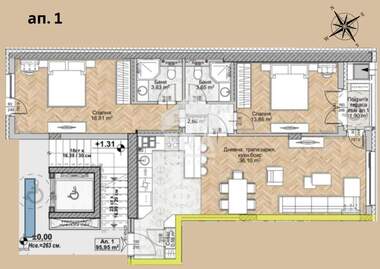 For sale - Apartment in Liulin-8,  Sofia