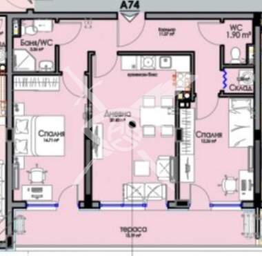 Vânzare - Apartament în Horizont,  Burgas