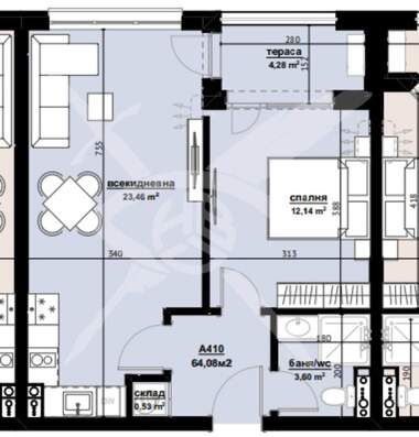 Satış - Apartman olarak Horizont,  Burgas