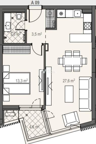 Satış - Apartman olarak Manastirski livadi-Zapad,  Sofia