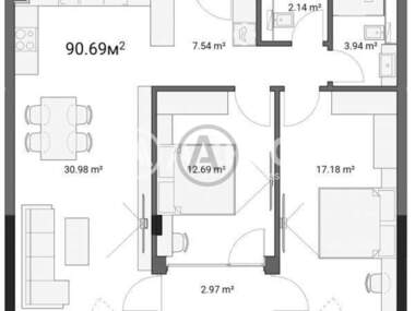 For sale - Apartment in Ovcha Kupel 1,  Sofia
