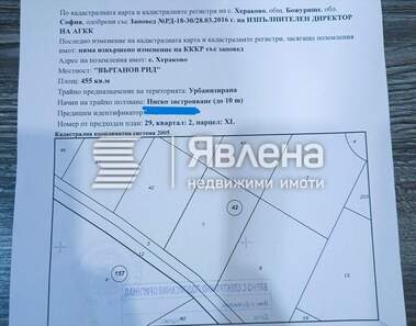 Πώληση - Οικόπεδο για κατασκευή σε Хераково,  София Област