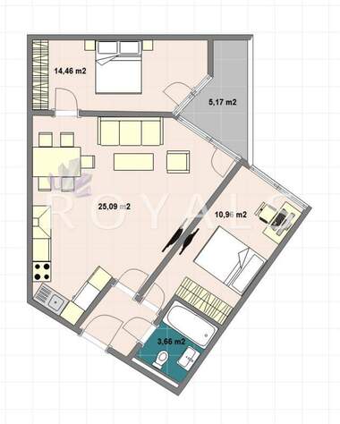 Verkauf - Wohnung in Mladost-4,  Sovia
