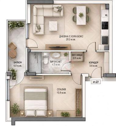 Verkauf - Wohnung in Kaysiewa gradina,  Warna