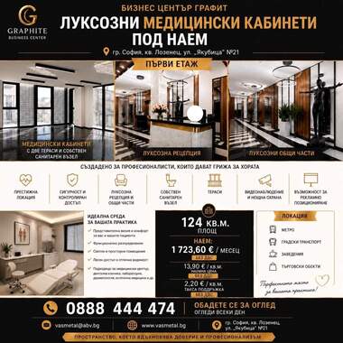 Ενοίκιο - Κομμωτήριο/Γραφείο σε Лозенец,  София