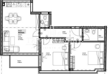 Satış - Apartman olarak Kamenica 1,  Plovdiv