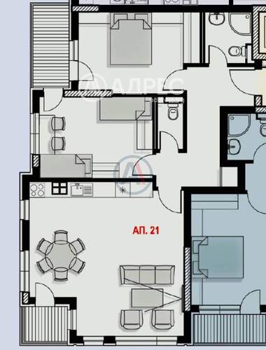 Verkauf - Wohnung in Manastirski liwadi-Iztok,  Sovia