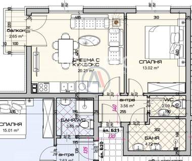 Vânzare - Apartament în Vinița,  Varna