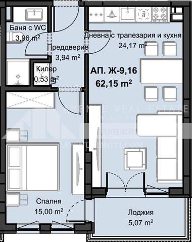Πώληση - Διαμέρισμα σε Христо Смирненски,  Пловдив