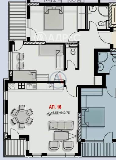 Verkauf - Wohnung in Manastirski liwadi-Iztok,  Sovia
