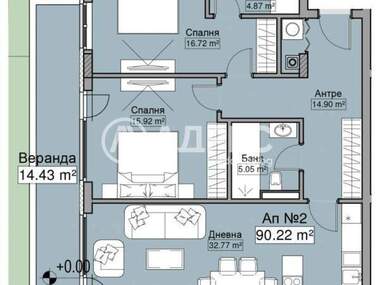 Satış - Apartman olarak Manastirski livadi-Iztok,  Sofia