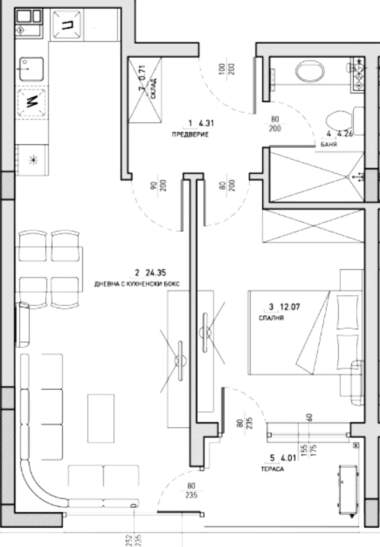 Vânzare - Apartament în Malinova Dolina,  Sofia