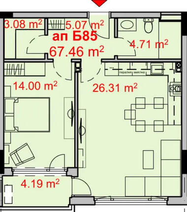 For sale - Apartment in Izgrev,  Burgas