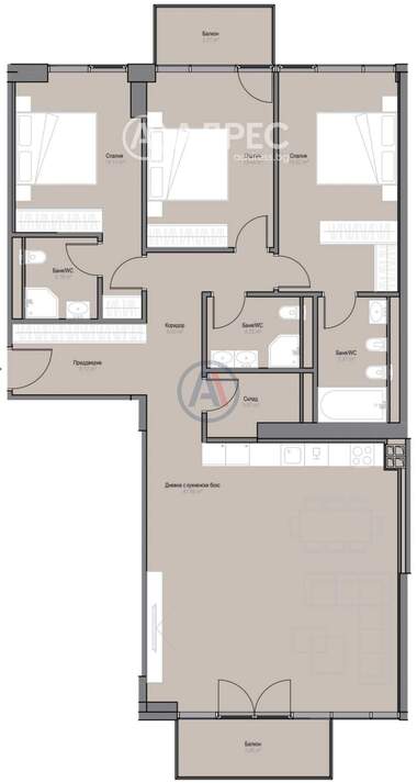 Vânzare - Apartament în Oboriștie,  Sofia