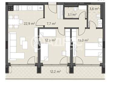 For sale - Apartment in Ovcha Kupel 2,  Sofia