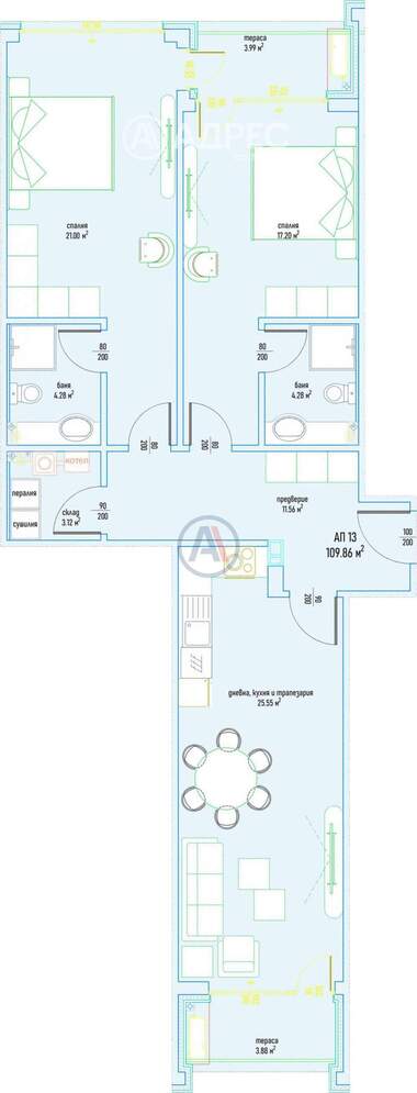 Vânzare - Apartament în Malinova Dolina,  Sofia