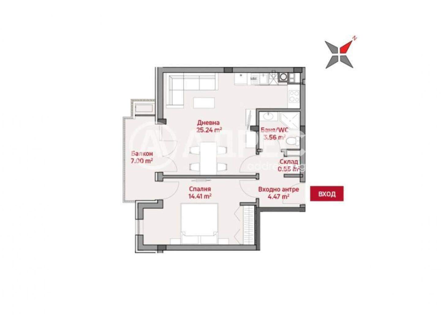 İki odalı Apartman olarak Manastirski livadi-Iztok, Sofia – fotoğraf 4