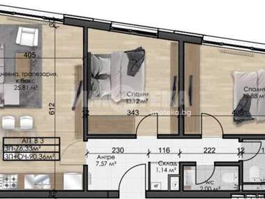 For sale - Apartment in Ovcha Kupel,  Sofia