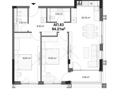 Satış - Apartman olarak Ovça Kupel,  Sofia