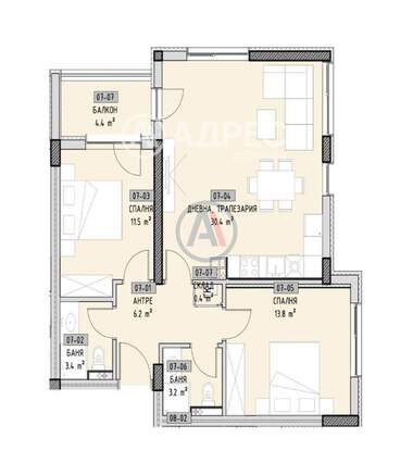 Vânzare - Apartament în Malinova Dolina,  Sofia