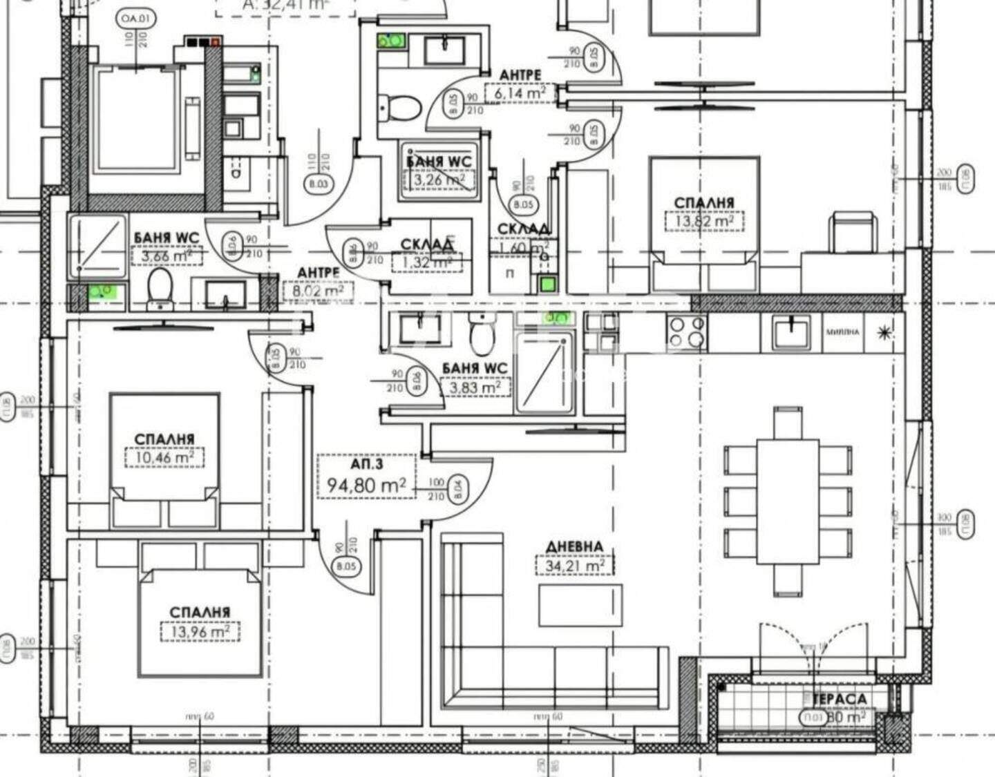 Üç odalı Apartman olarak Ovça Kupel, Sofia – fotoğraf 3