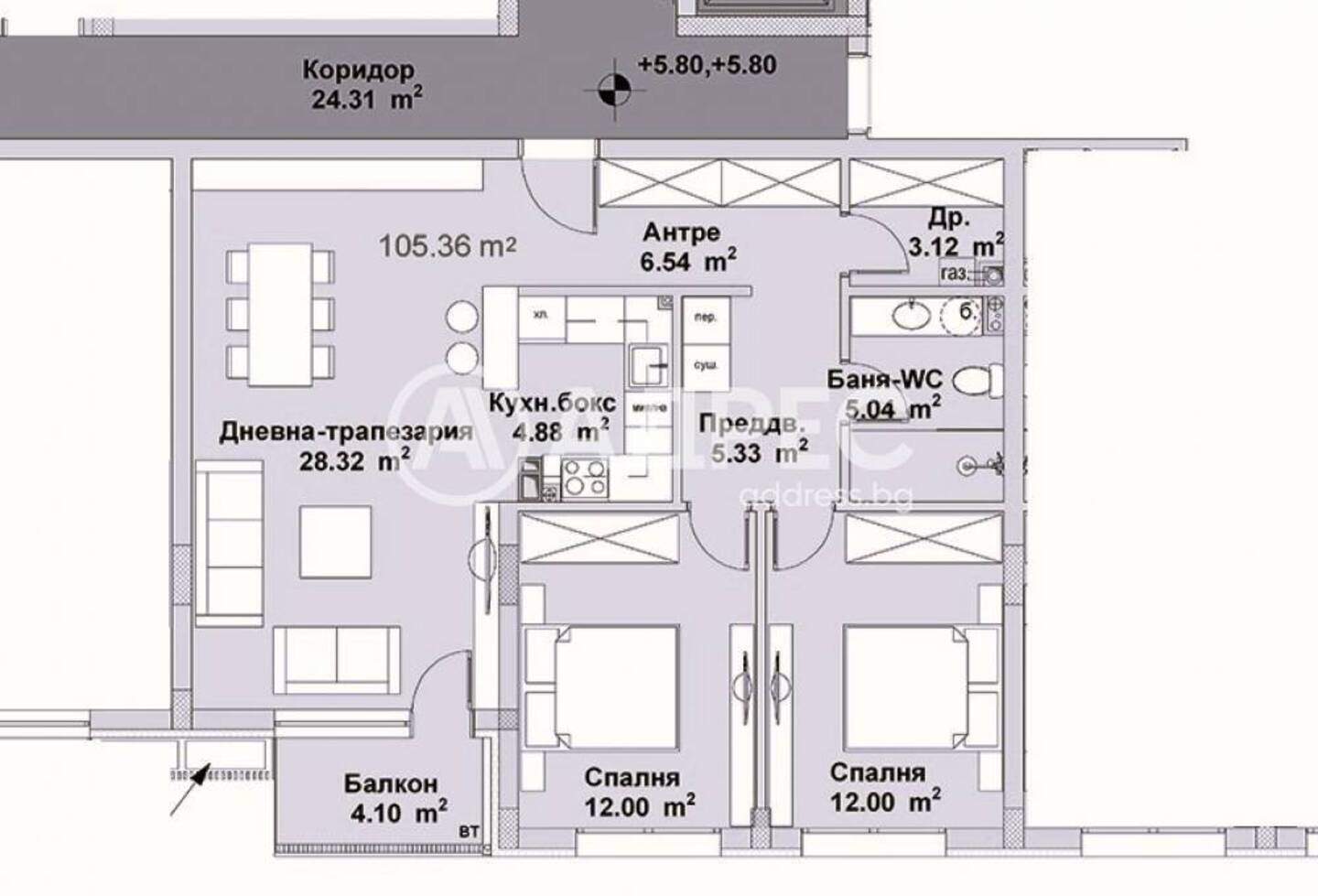Dreizimmer Wohnung in Boiana, Sofia – Foto 4