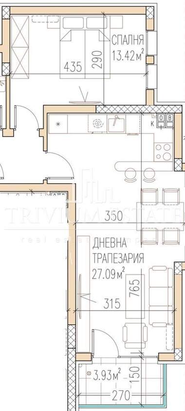 Satış - Apartman olarak Ostromila,  Plovdiv