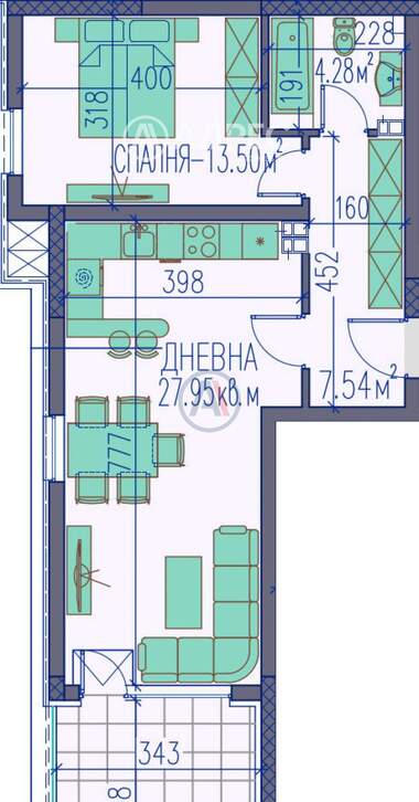 Satış - Apartman olarak Trakia,  Plovdiv