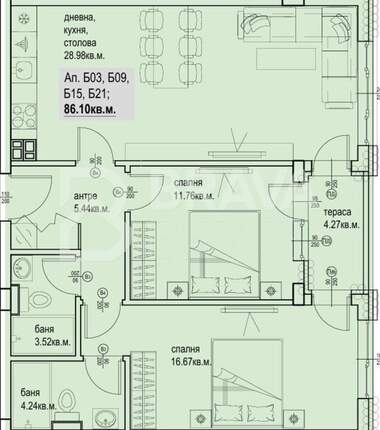 Продажба - Апартамент в Кършияка,  Пловдив