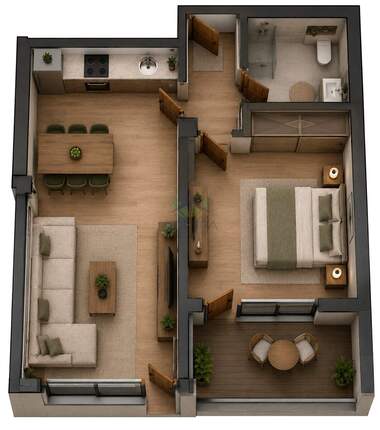 For sale - Apartment in Center,  Pazardjik