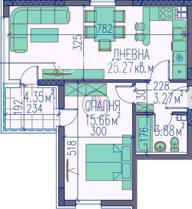 Satış - Apartman olarak Trakia,  Plovdiv