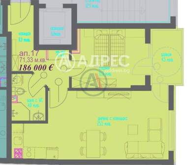 Vânzare - Apartament în Center,  Varna