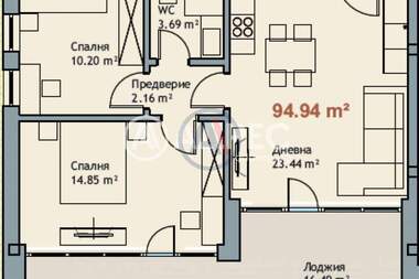 Vânzare - Apartament în k.k. Ceaîka,  Varna