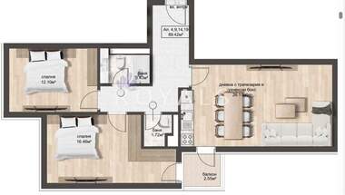 Satış - Apartman olarak Ovça Kupel,  Sofia