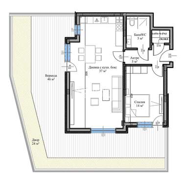 Satış - Apartman olarak Vastaniçeski,  Plovdiv