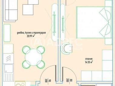 Vânzare - Apartament în Malinova Dolina,  Sofia