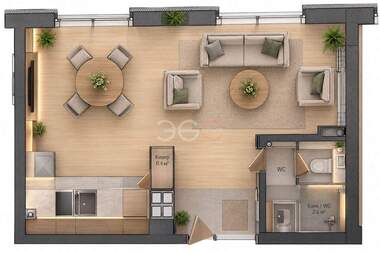 Verkauf - Wohnung in Troschewo,  Warna