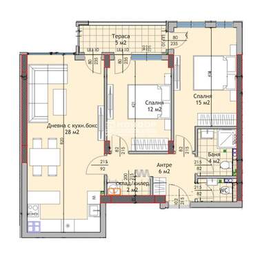 Vânzare - Apartament în Trakia,  Plovdiv