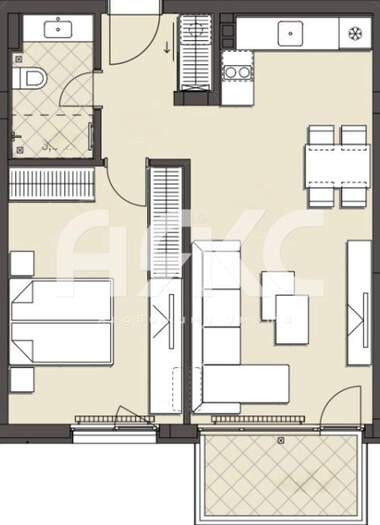 Satış - Apartman olarak Ovça Kupel,  Sofia