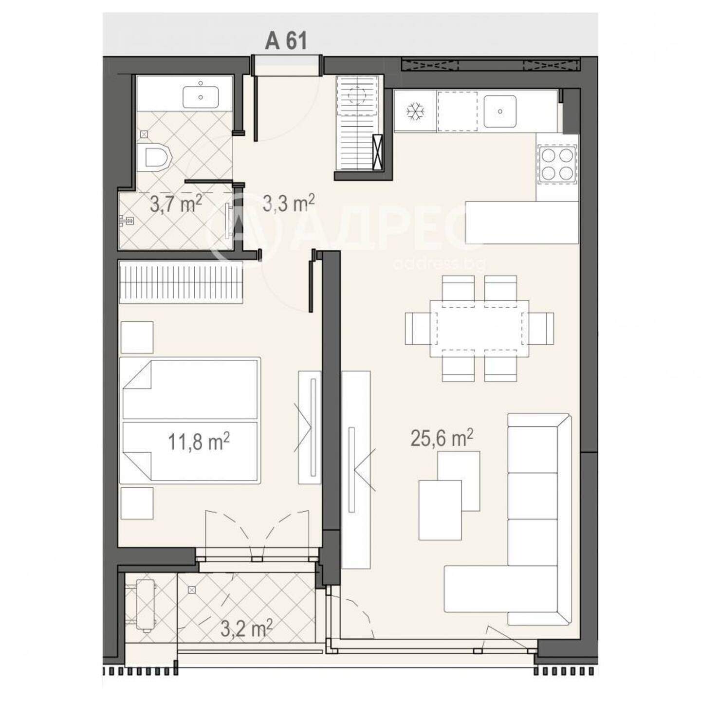 1 bedroom Apartment in Borovo, Sofia – photo 3