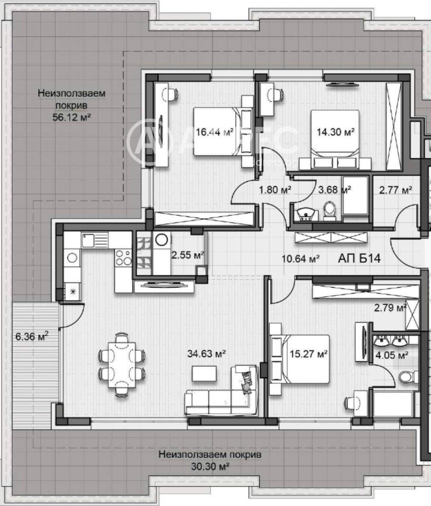 Dört odalı Apartman olarak Krastova vada, Sofia – fotoğraf 4