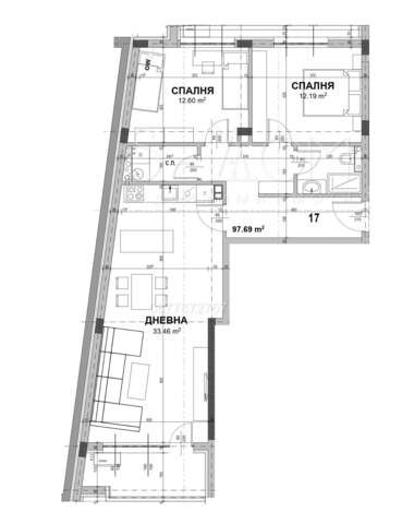 Vânzare - Apartament în Jeleznik-țentăr,  Stara Zagora