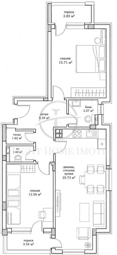 For sale - Apartment in Ostromila,  Plovdiv