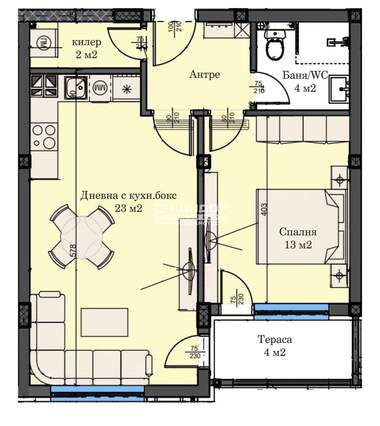 For sale - Apartment in Karshiaka,  Plovdiv
